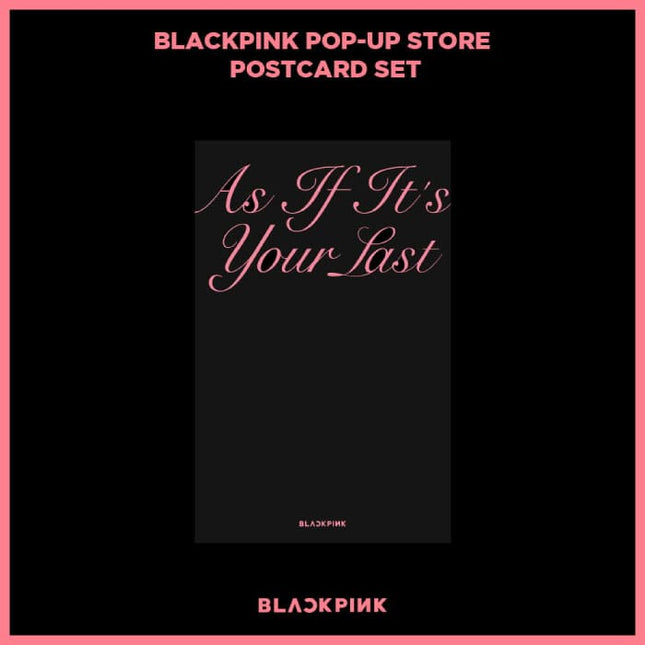 blackpink - pop-up store postcard set