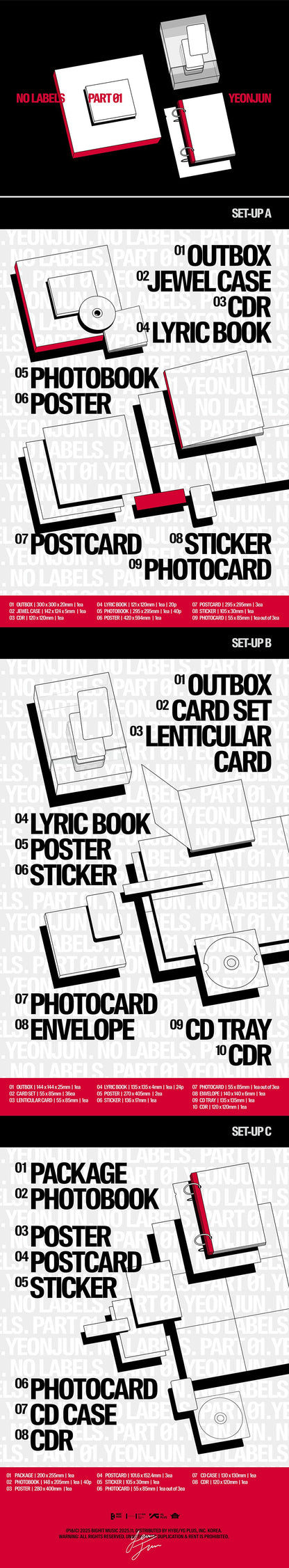 [pob] yeonjun - [no labels : part 01] set