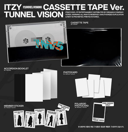 [pob] itzy - [tunnel vision] cassette tape ver.