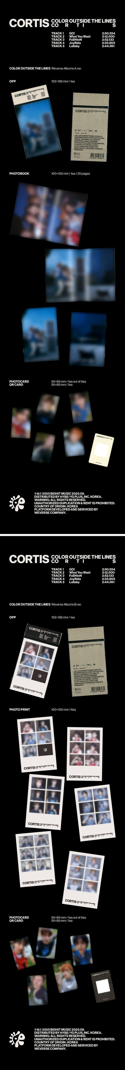 cortis - 1st ep [color outside the lines] weverse albums ver.