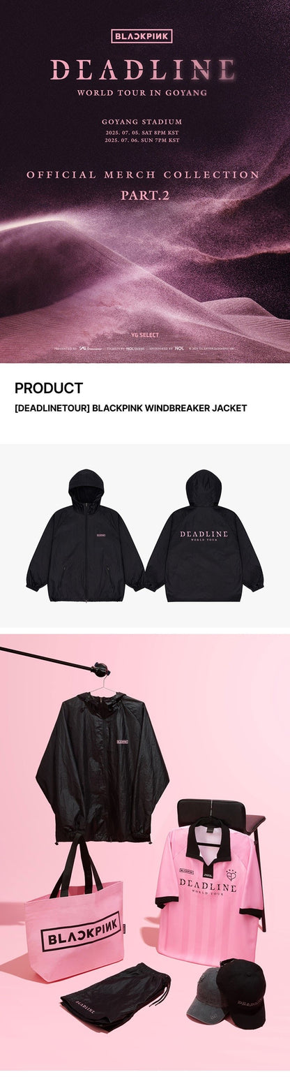blackpink - [deadline tour] windbreaker jacket