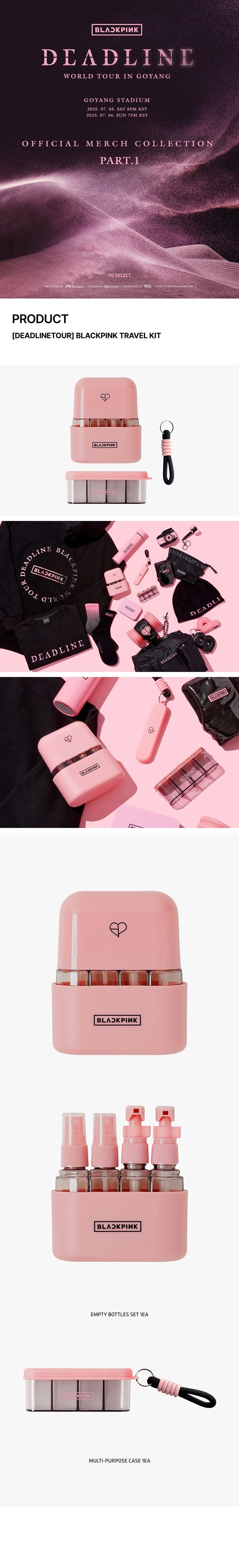blackpink - [deadline tour] travel kit