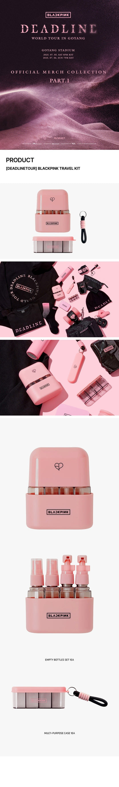 blackpink - [deadline tour] travel kit
