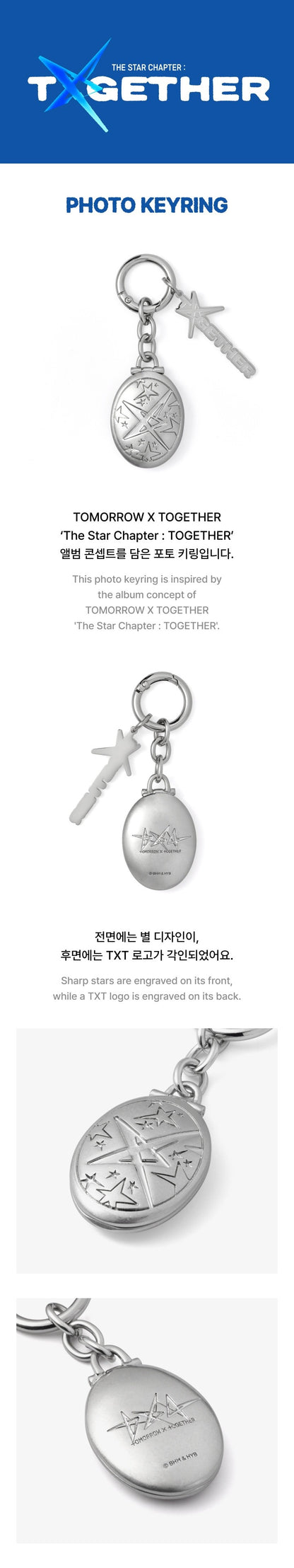 txt [together] - photo keyring