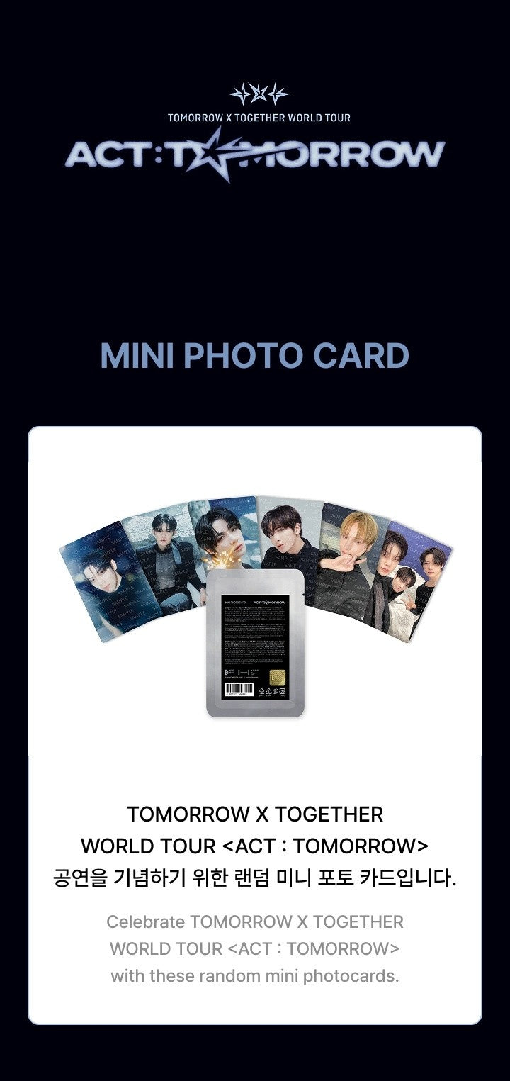 txt - [act : tomorrow] mini photocard