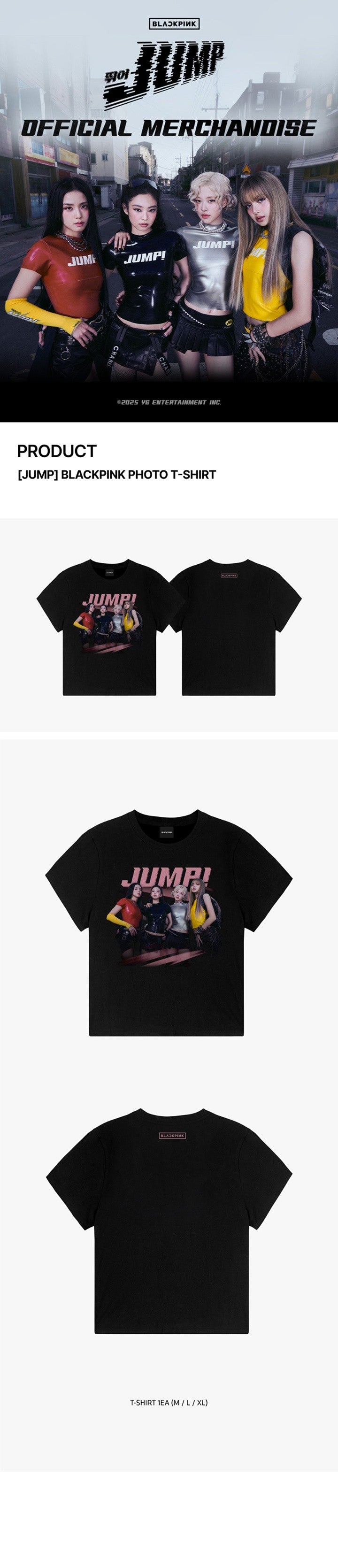 blackpink - [jump] photo t-shirt