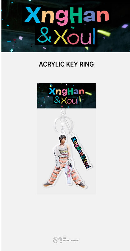 xnghan - [waste no time] acrylic keyring