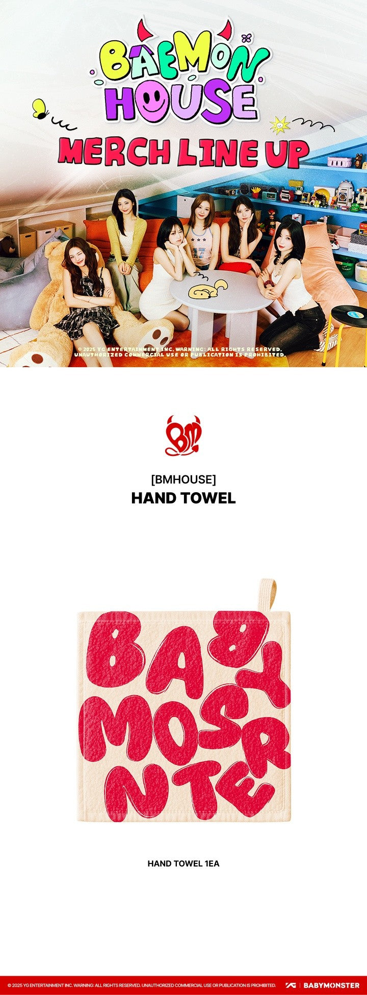 babymonster - [bmhouse] hand towel