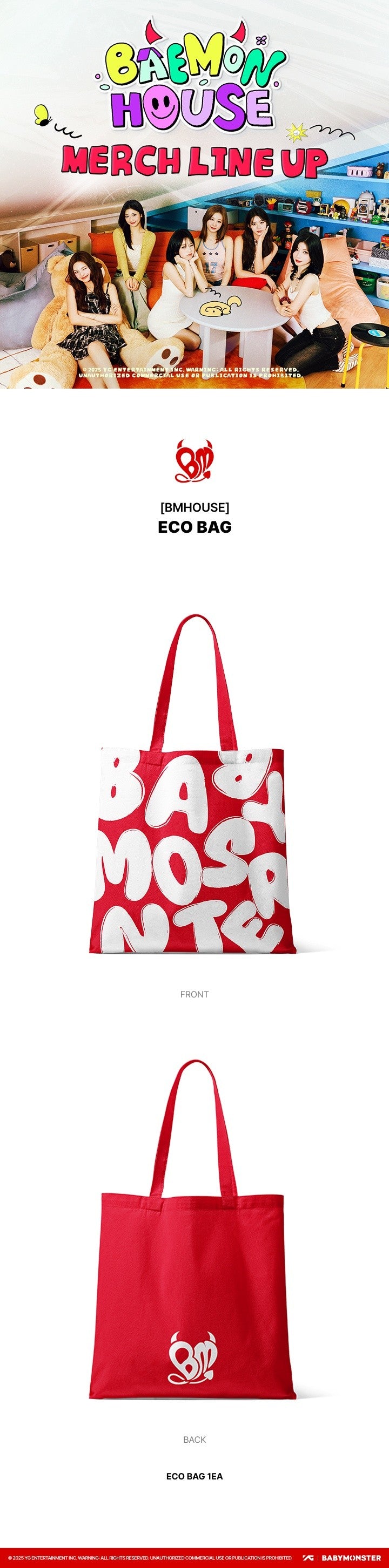 babymonster - [bmhouse] eco bag