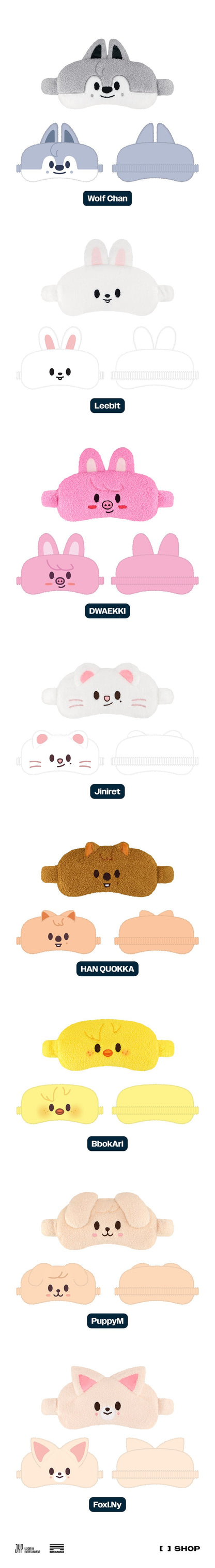 stray kids - [celebrate] skzoo sleep mask