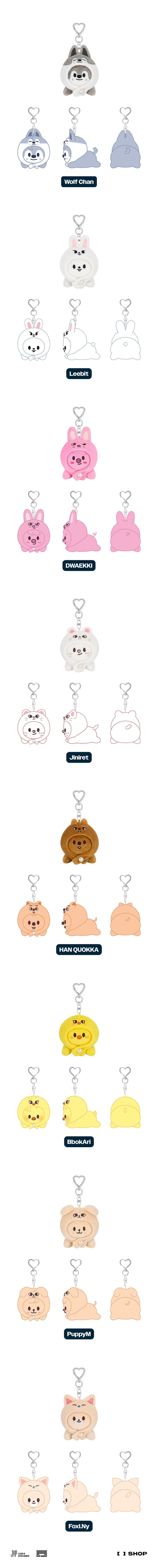 stray kids - [celebrate] skzoo keyring lying ver.