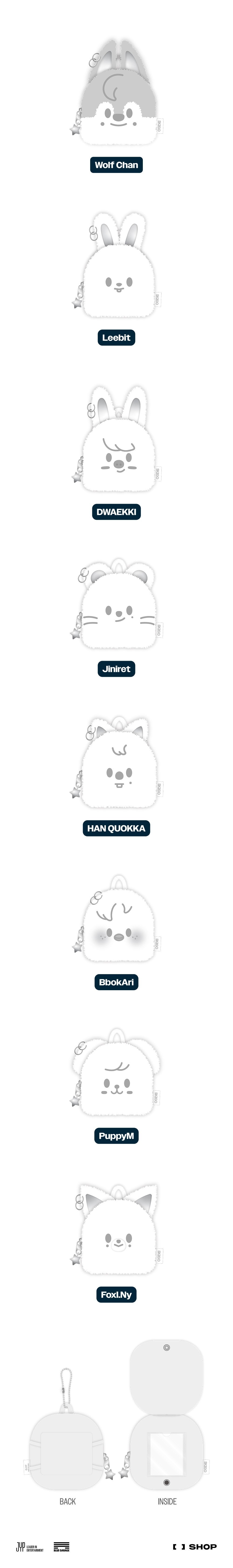 stray kids - [celebrate] skzoo original backpack silver ver.