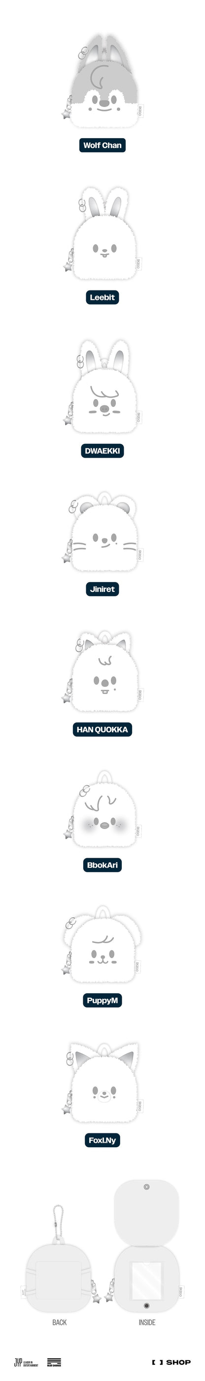 stray kids - [celebrate] skzoo original backpack silver ver.