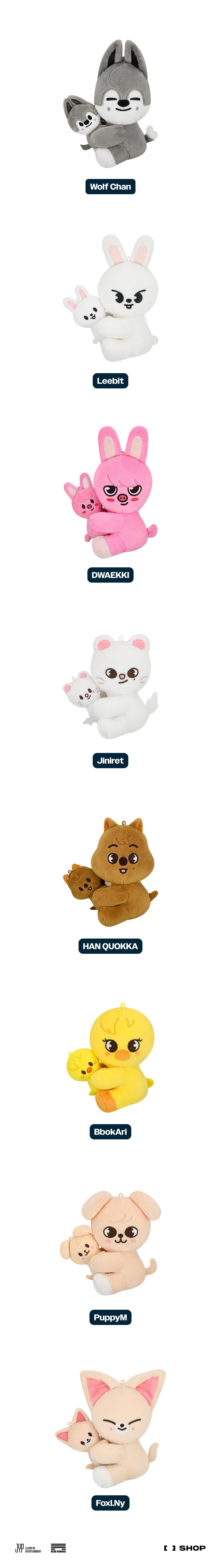 stray kids - [celebrate] skzoo magnet plush set