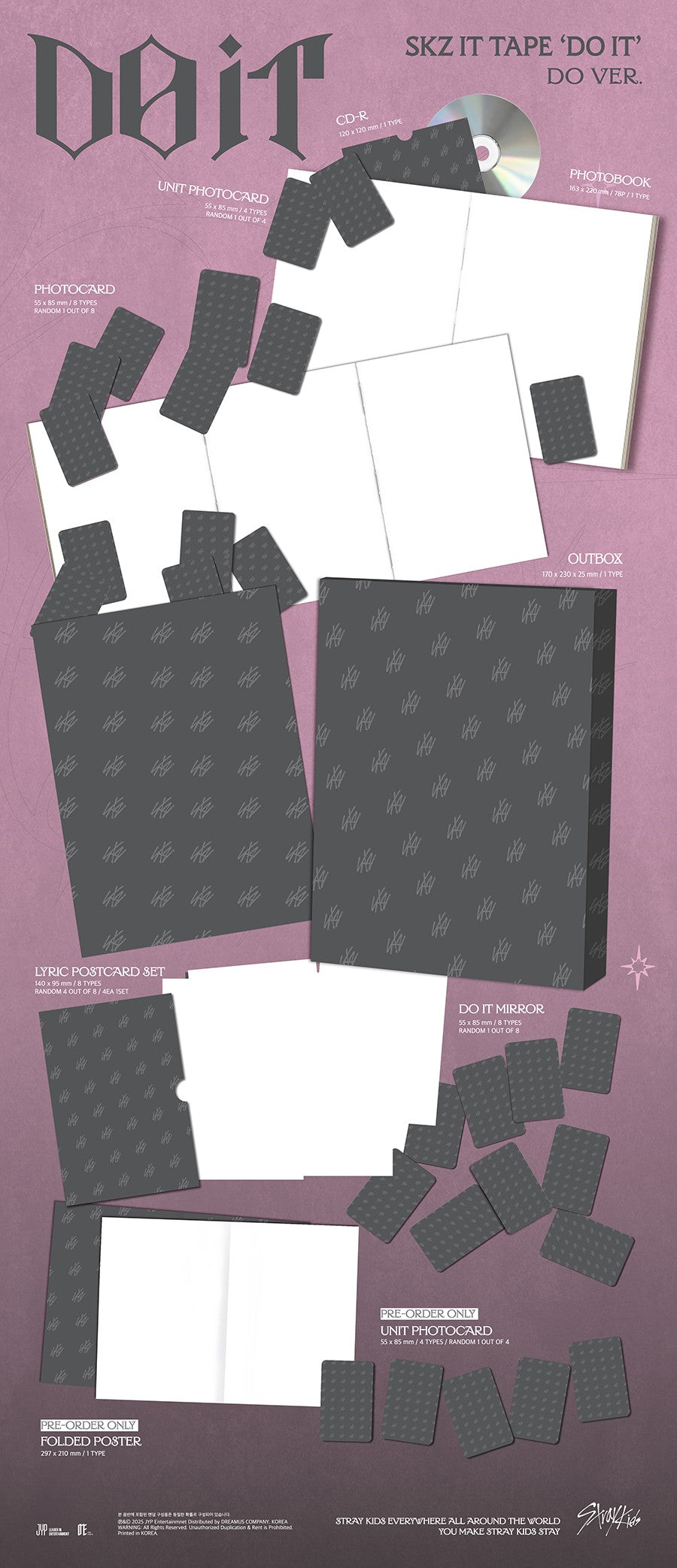 [pob] stray kids - skz it tape [do it] do ver.