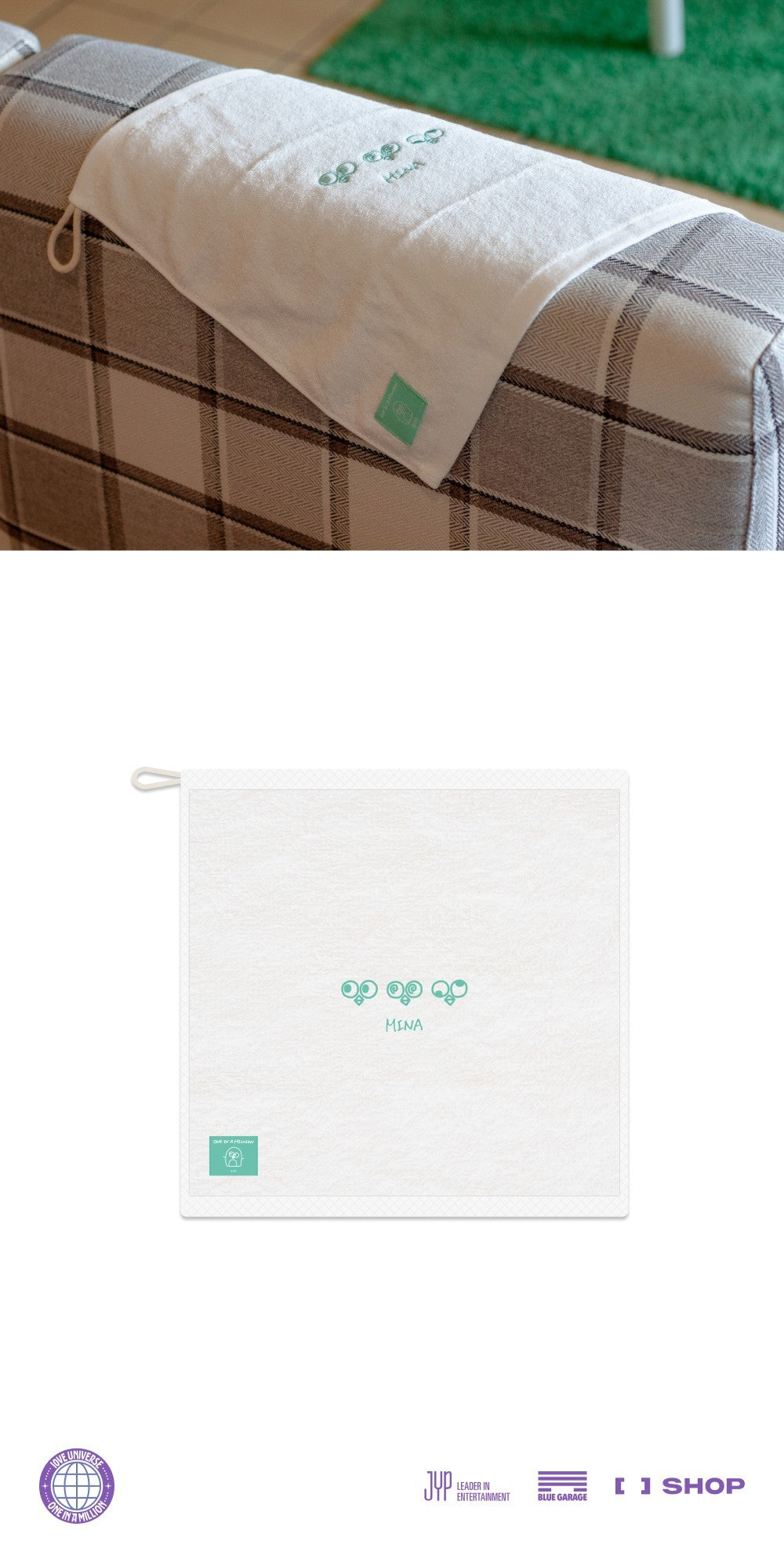 twice - [10ve universe] mina hand towel