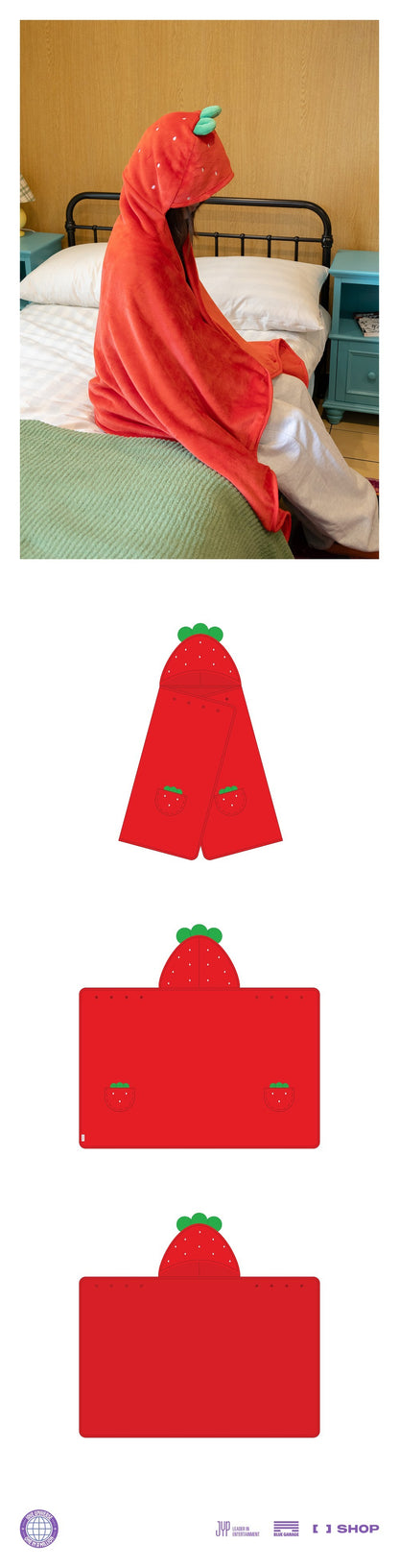 twice - [10ve universe] chaeyoung strawberry blanket