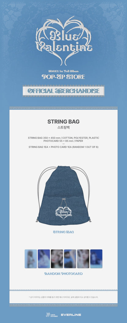 nmixx - [blue valentine] string bag