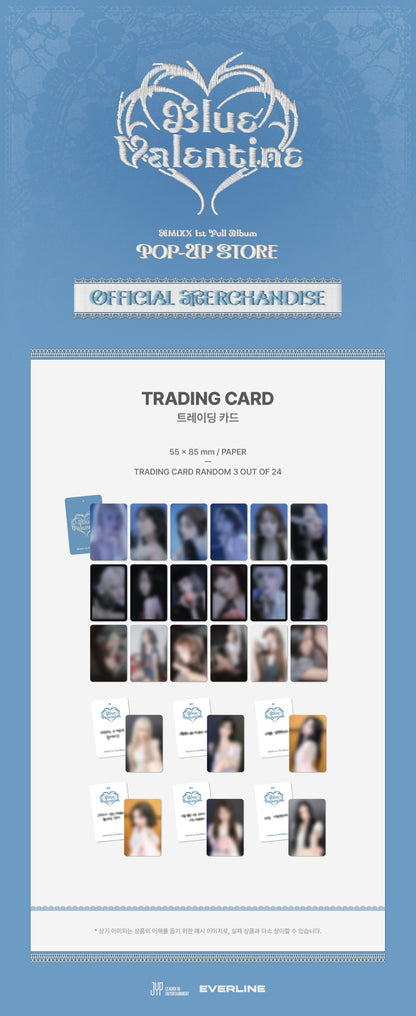 nmixx - [blue valentine] trading card set