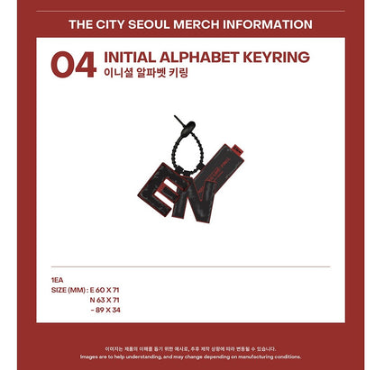 enhypen - [walk the line final] initial alphabet keyring