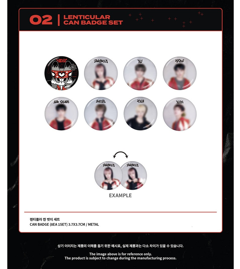 nexz - [beat boxer] lenticular can badge set