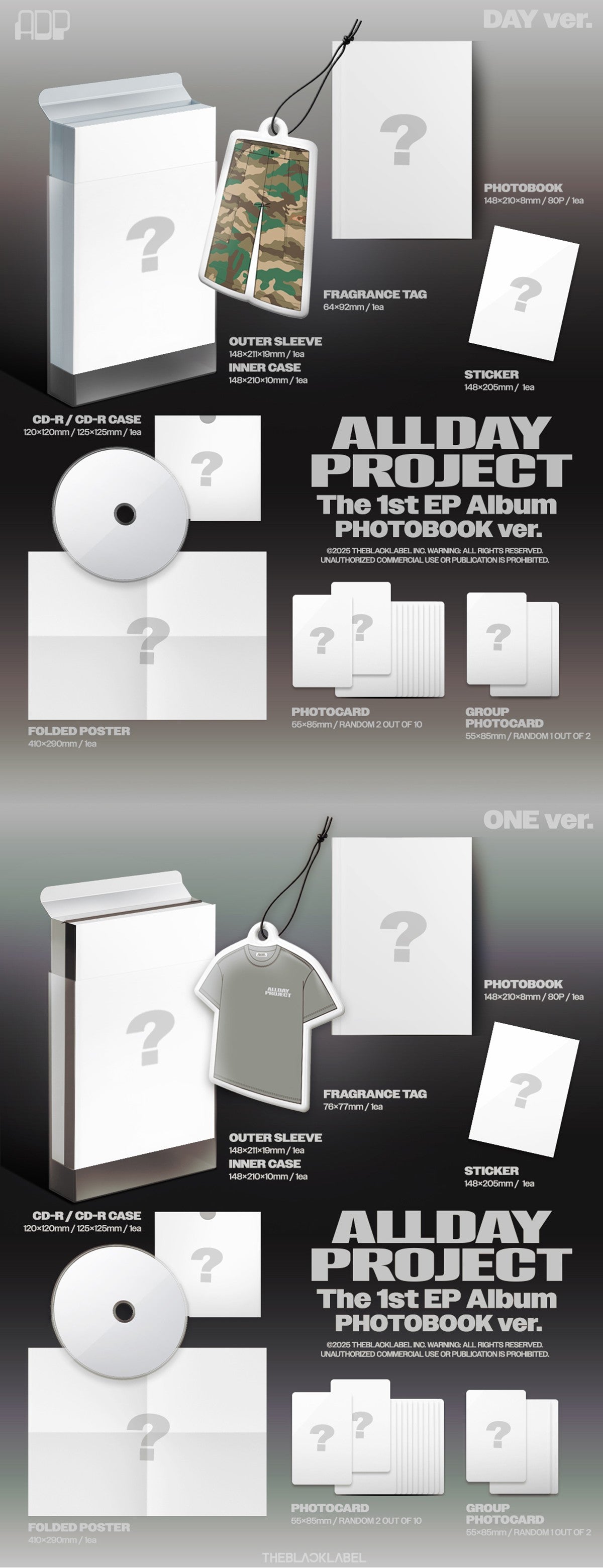 [pob] allday project - the 1st ep album [photobook ver.] random