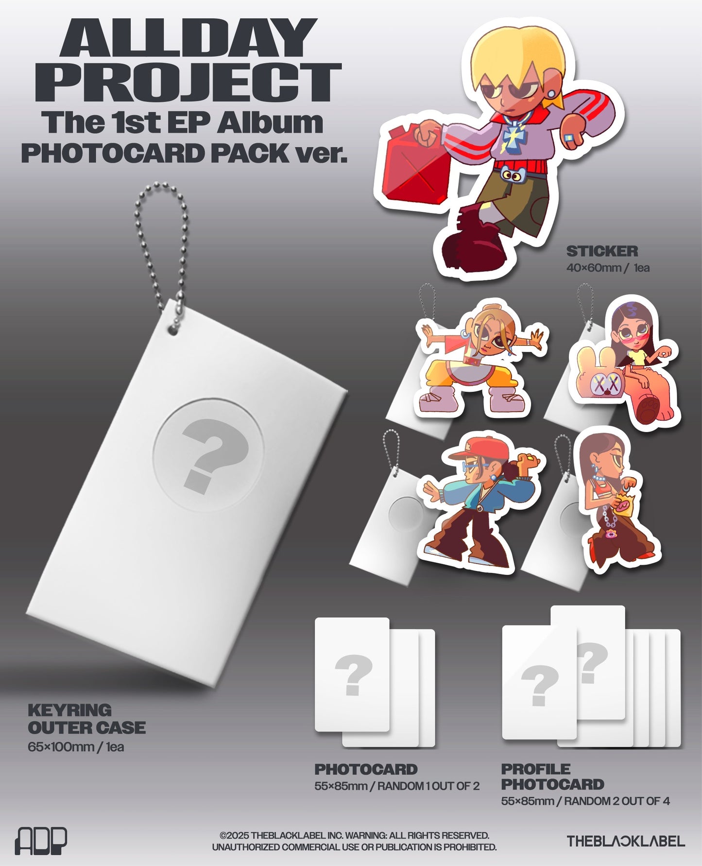 [pob] allday project - the 1st ep album [photocard pack ver.] random