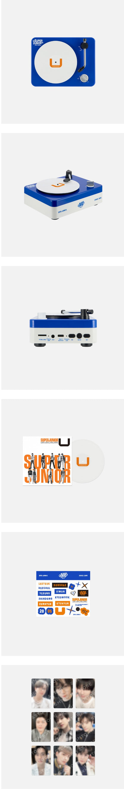 super junior - [20th anniversary] turntable bluetooth speaker set