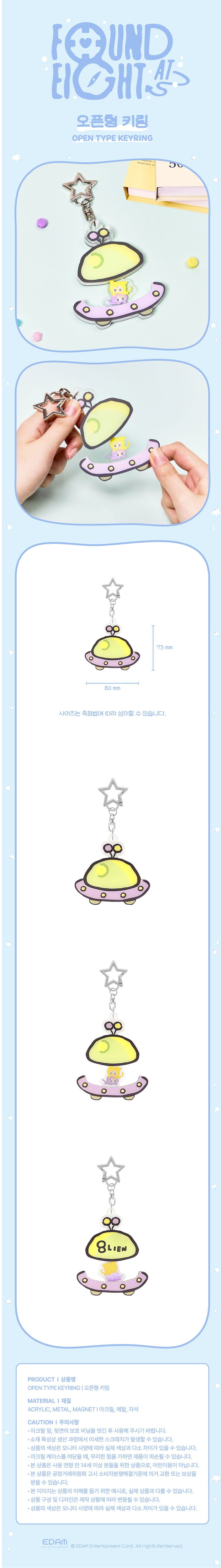 iu - [found a eight] open type keyring