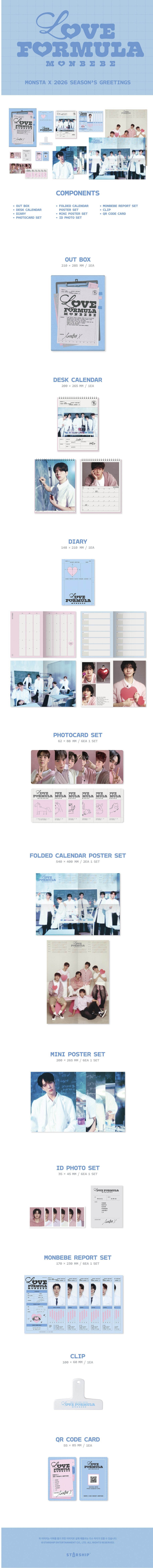 [starship] monsta x - [love formula monbebe] 2026 season's greetings