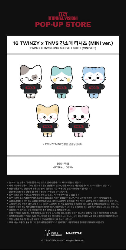 itzy - [tunnel vision] twinzy x tnvs long-sleeve t-shirt (mini ver.)