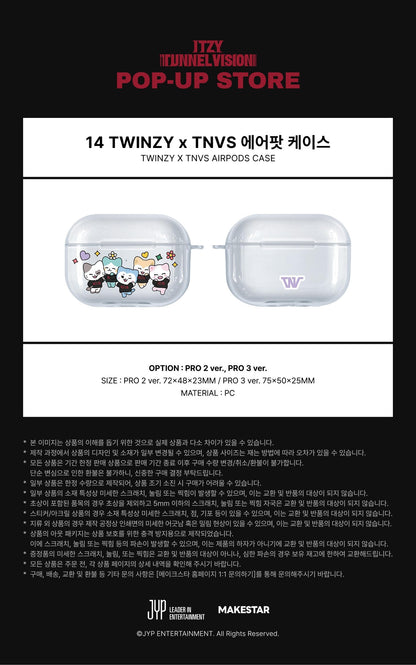itzy - [tunnel vision] twinzy x tnvs airpods pro 2 & airpods pro 3 case