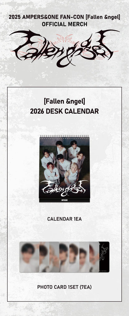 ampers&one - [fallen &ngel : official md] 2026 desk calendar