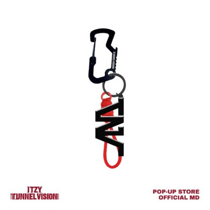 itzy - [tunnel vision] metal carabiner keyring