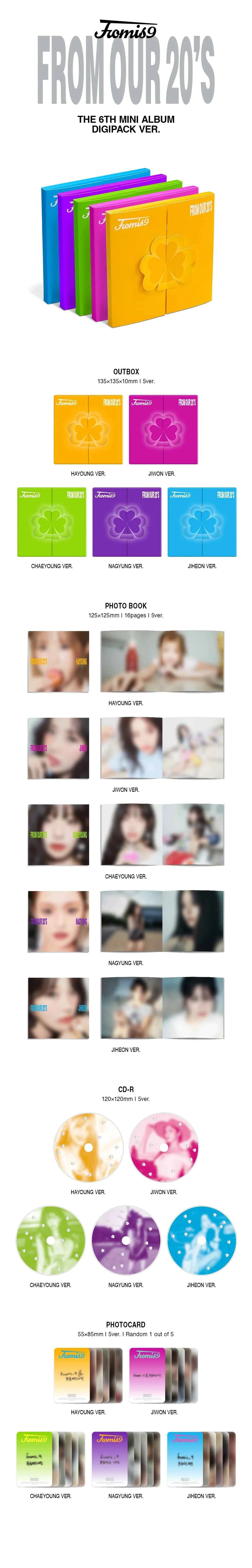 fromis_9 - 6th mini album [from our 20's] digipack ver.