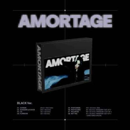 jisoo mini album - amortage (black ver.) cd