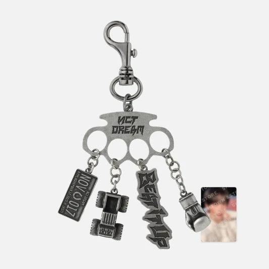 nct dream - [beat it up] metal knuckle keyring set