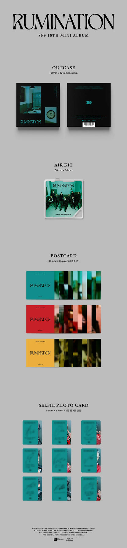 sf9 - rumination [10th mini album] kit ver.