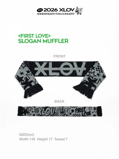 xlov - [1st anniversary fan concert] official md slogan muffler