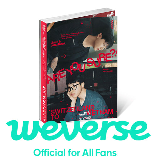 [weverse] jimin x jung kook - [are you sure?!] season2 photobook