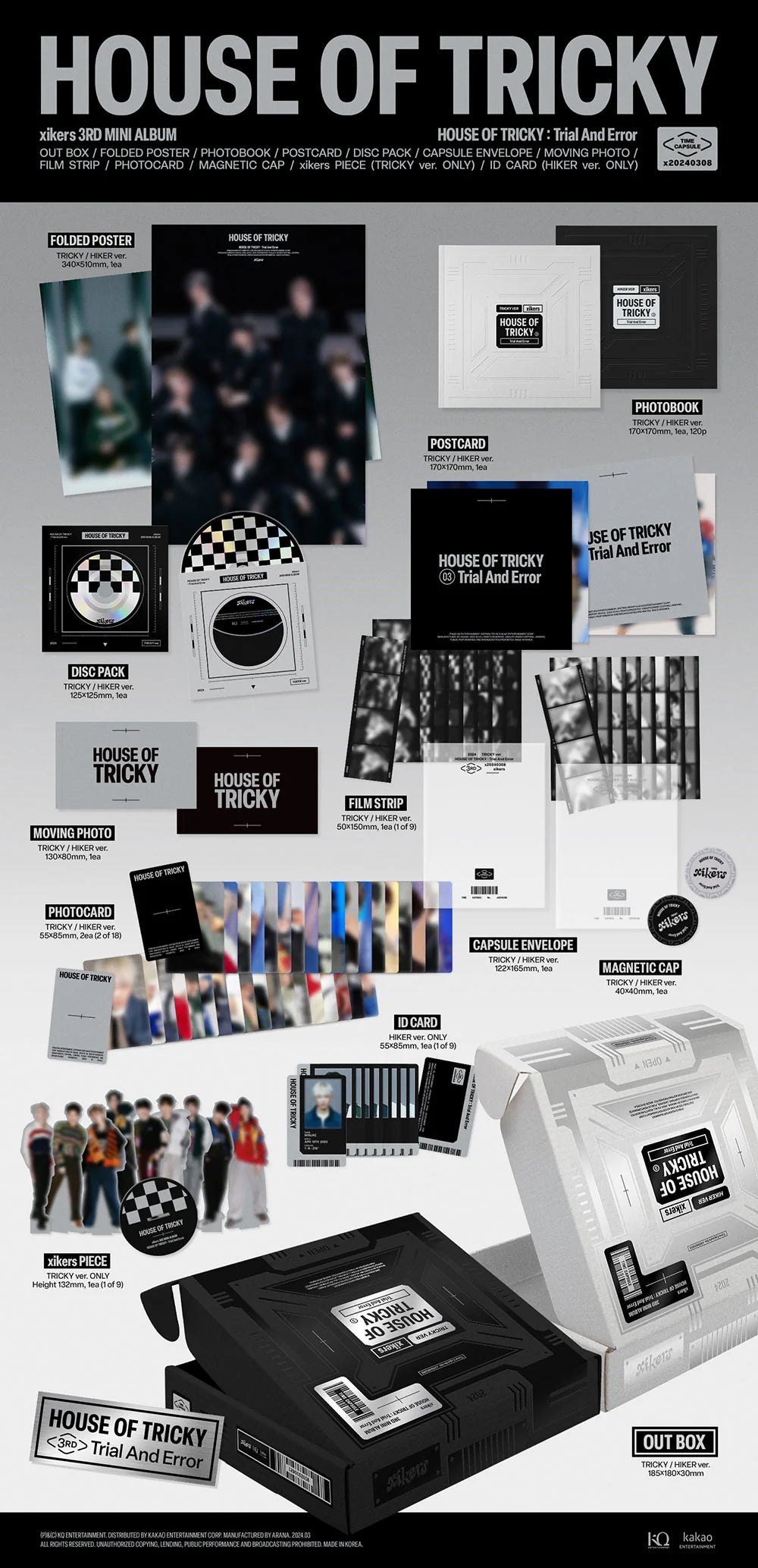 xikers - 3rd mini album [house of tricky : trial and error]