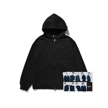 seventeen - [new_ world tour in japan] official md zip-up hoodie (black)